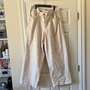 Lane Bryant Beige wide Flare jeans